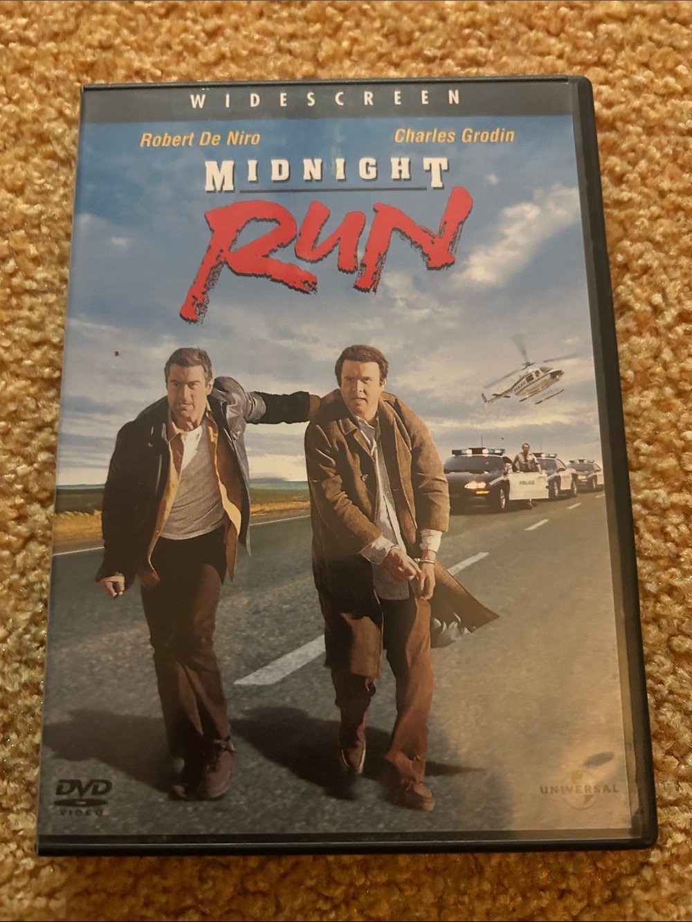 Universal Midnight Run DVD - Blue and Red Cover